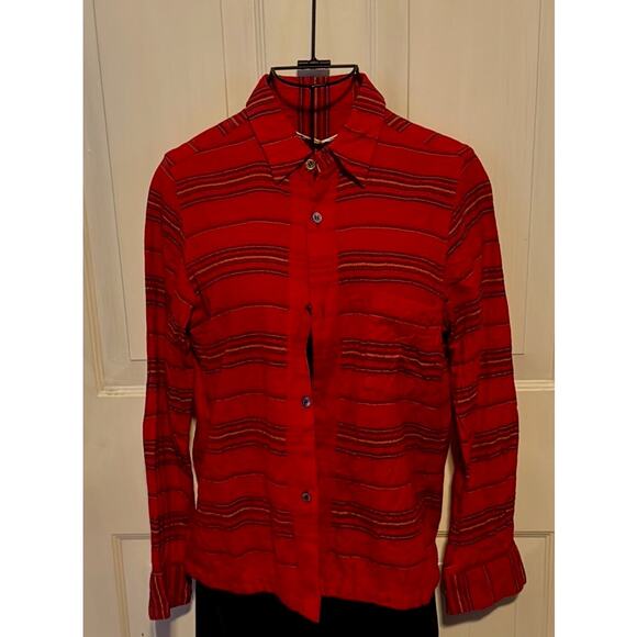 comme des garcons tricot red flannel shirt - Picture 2 of 9